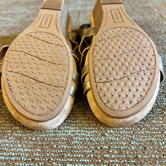 Cobb Hill New Balance Rockport Gold Hollywood Hannah Wedge Sandals, size 9.5 - Picture 11 of 12